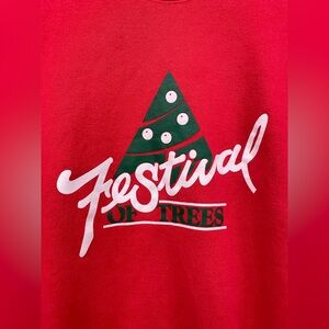 Vintage 90s "Festival of Trees" Christmas Sweatshirt, Size XL, Fruit of The Loom
